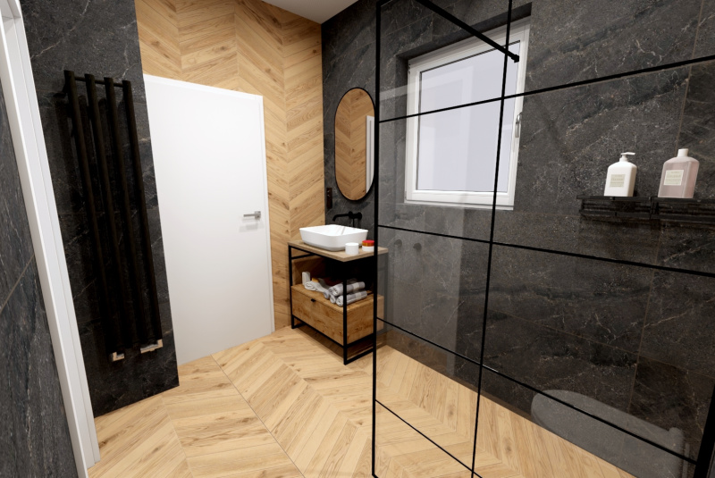  3D návrhy kúpelne / Kúpeľňa 017 - foto