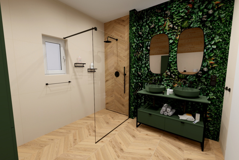  3D návrhy kúpelne / Kúpeľna 018 - foto