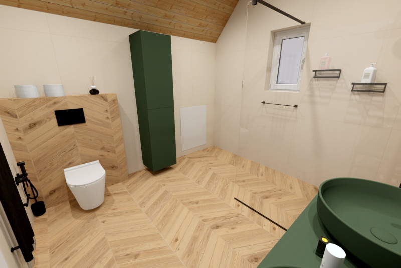  3D návrhy kúpelne / Kúpeľna 018 - foto